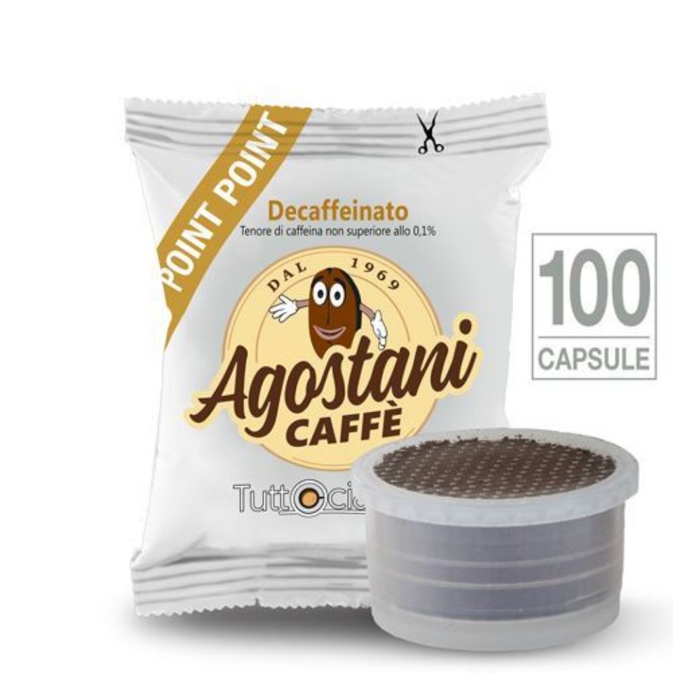 Picture of 100 Agostani DECAFFEINATED capsules compatible with Lavazza Point System