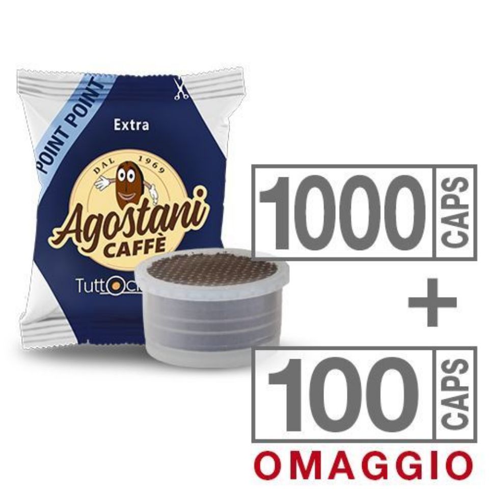 Picture of Offer: 1100 EXTRA Agostani Pods (10 boxes + 1 gift) Compatible Lavazza Espresso Point with Free Shipping