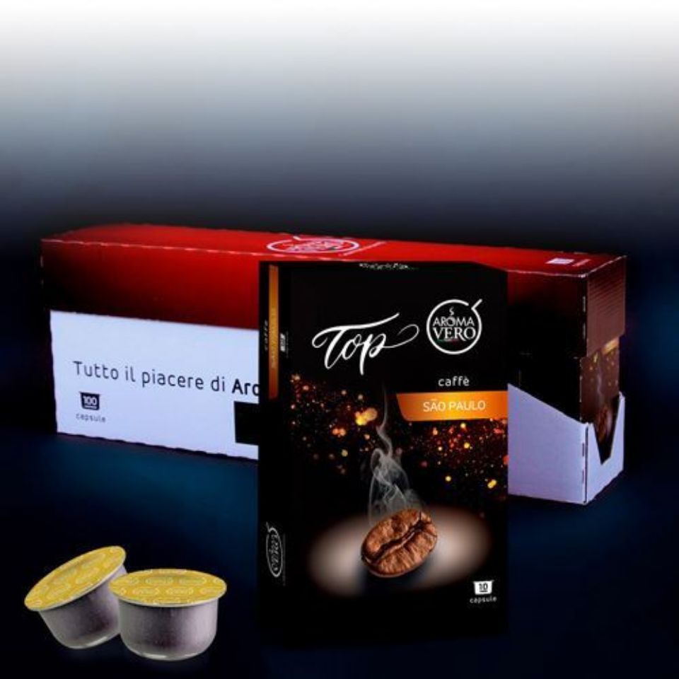 Picture of 100 coffee capsules SAO PAULO Top Aroma Vero with Free Shipping