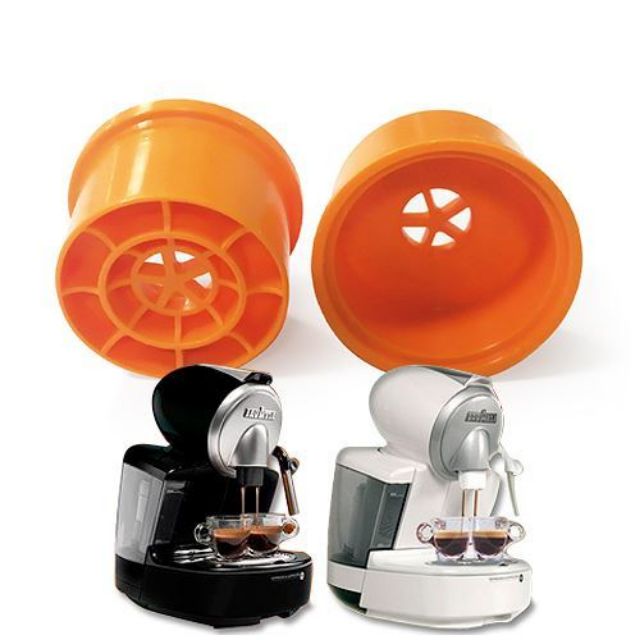 5 Adattatori in plastica per utilizzare cialde monodose Agostani sulla macchina bidose Lavazza ECL101 