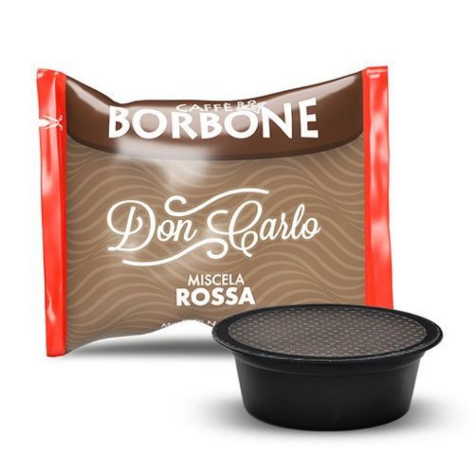 Picture of 100 capsules Caffè Borbone RED blend compatible Lavazza A Modo Mio Picture of 100 capsules Caffè Borbone RED blend compatible Lavazza A Modo Mio