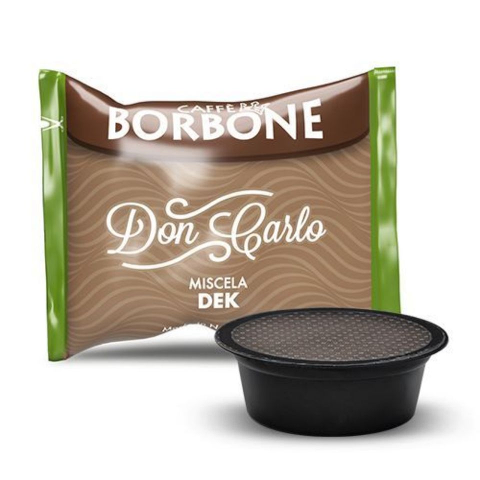 Picture of 100 capsules Caffè Borbone DECAFFEINATED GREEN blend compatible Lavazza A Modo Mio Picture of 100 capsules Caffè Borbone DECAFFEINATED GREEN blend compatible Lavazza A Modo Mio