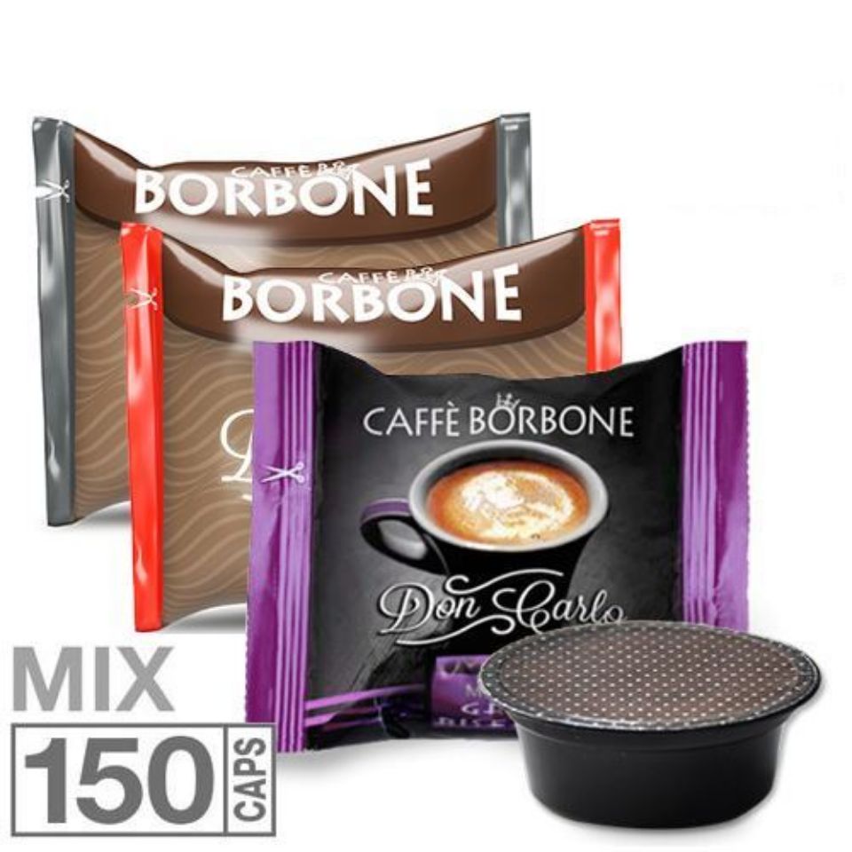 Picture of SPECIAL OFFER: 150 Caffè Borbone mixed capsules compatible Lavazza A Modo Mio - *Free Shipping