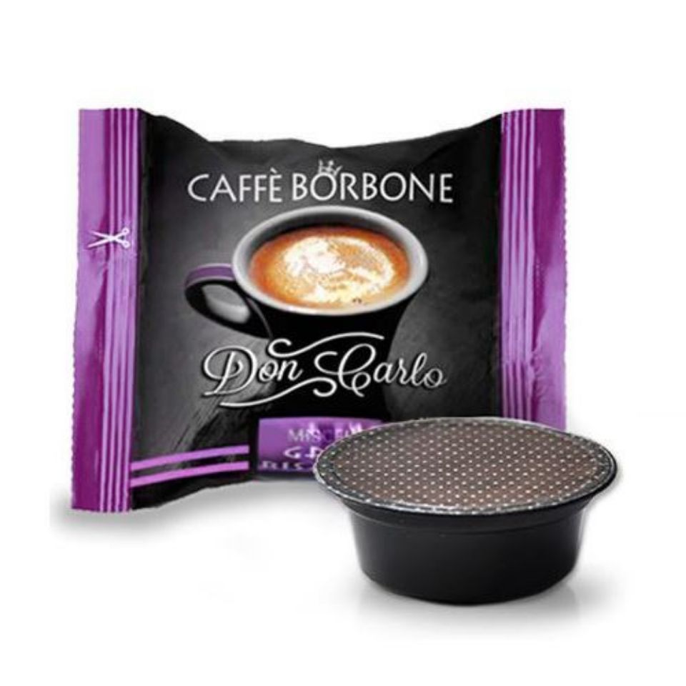 Picture of 100 capsules Caffè Borbone GRAN RISERVA / PURPLE blend compatible Lavazza A Modo Mio Picture of 100 capsules Caffè Borbone GRAN RISERVA / PURPLE blend compatible Lavazza A Modo Mio