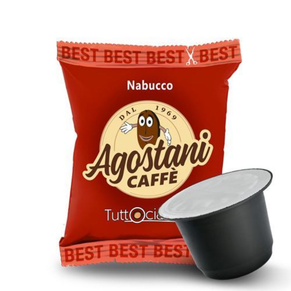 Picture of 100 Caps of Caffé Agostani Best Nabucco compatible with Nespresso system