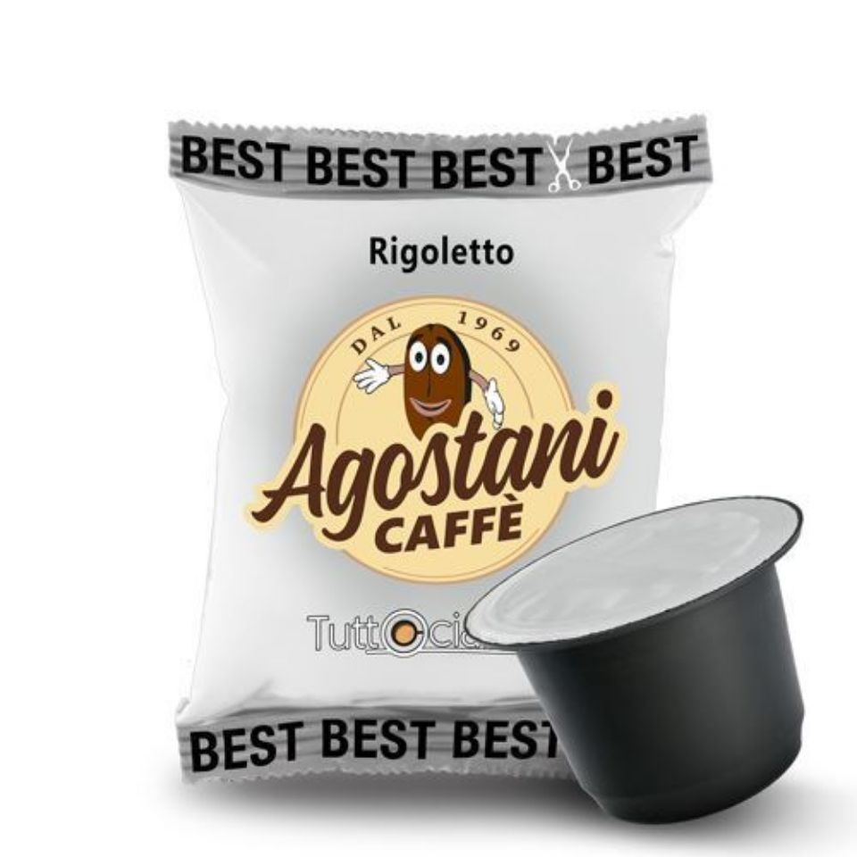 Picture of 100 Nespresso compatible Agostani Best Rigoletto coffee capsules