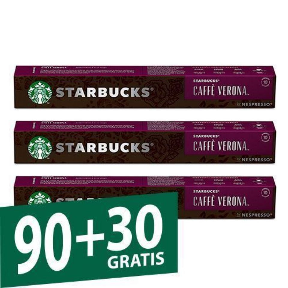 Picture of 120 STARBUCKS capsules Caffè Verona by Nespresso, for espresso coffee