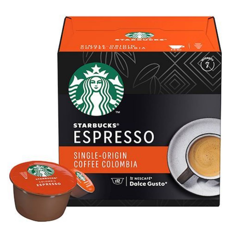 Picture of 108 capsules STARBUCKS<sup>&reg;</sup> Single-Origin Colombia by Nescafé<sup>&reg;</sup> Dolce Gusto<sup>&reg;</sup>, for espresso coffee