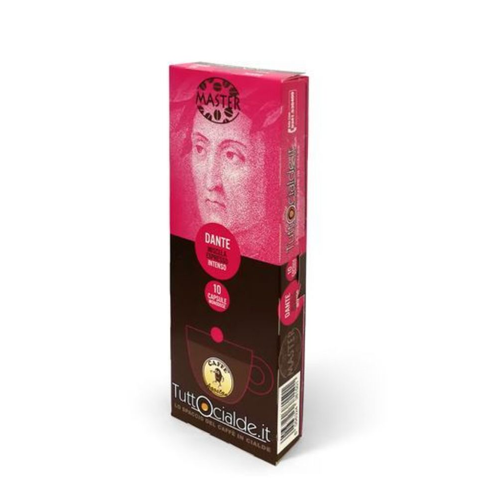 Picture of 100 Agostani Dante coffee capsules compatible Caffitaly system