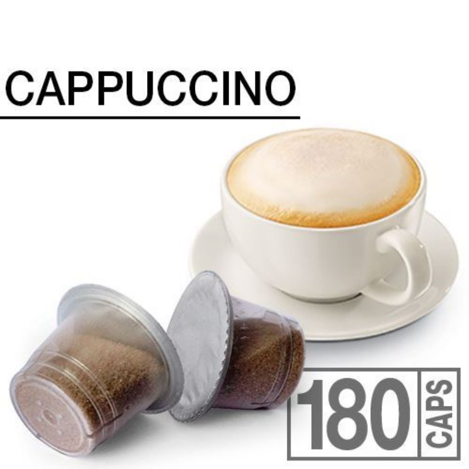 180 Caffè Agostani Cappuccino capsules compatible with Nespresso | Tuttocialde.com