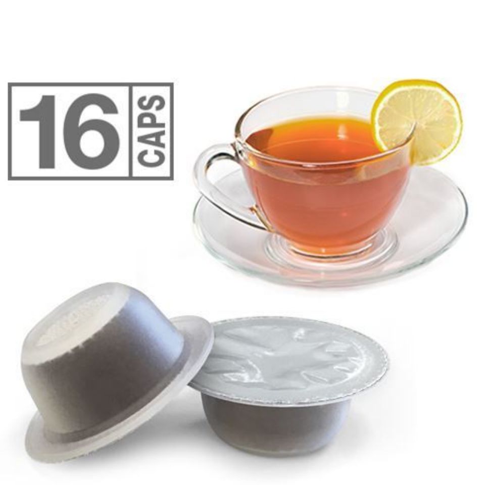 Picture of 16 Bialetti compatible LEMON TEA capsules