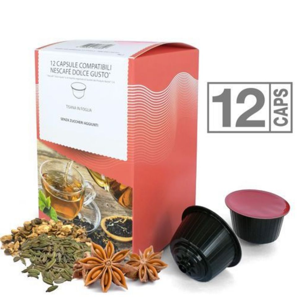 Picture of 12 Digestive Herbal tea compatible with Nescafé Dolce Gusto system