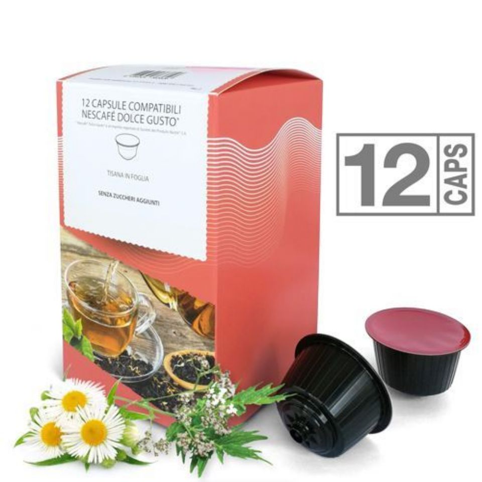 Picture of 12 Buonanotte Herbal tea capsules Compatible with Nescafé Dolce Gusto system