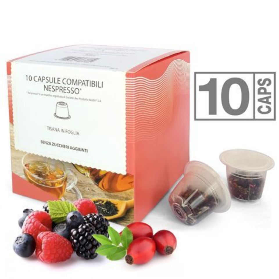 Picture of 10 capsules Nespresso compatible Berries Leaf herbal tea