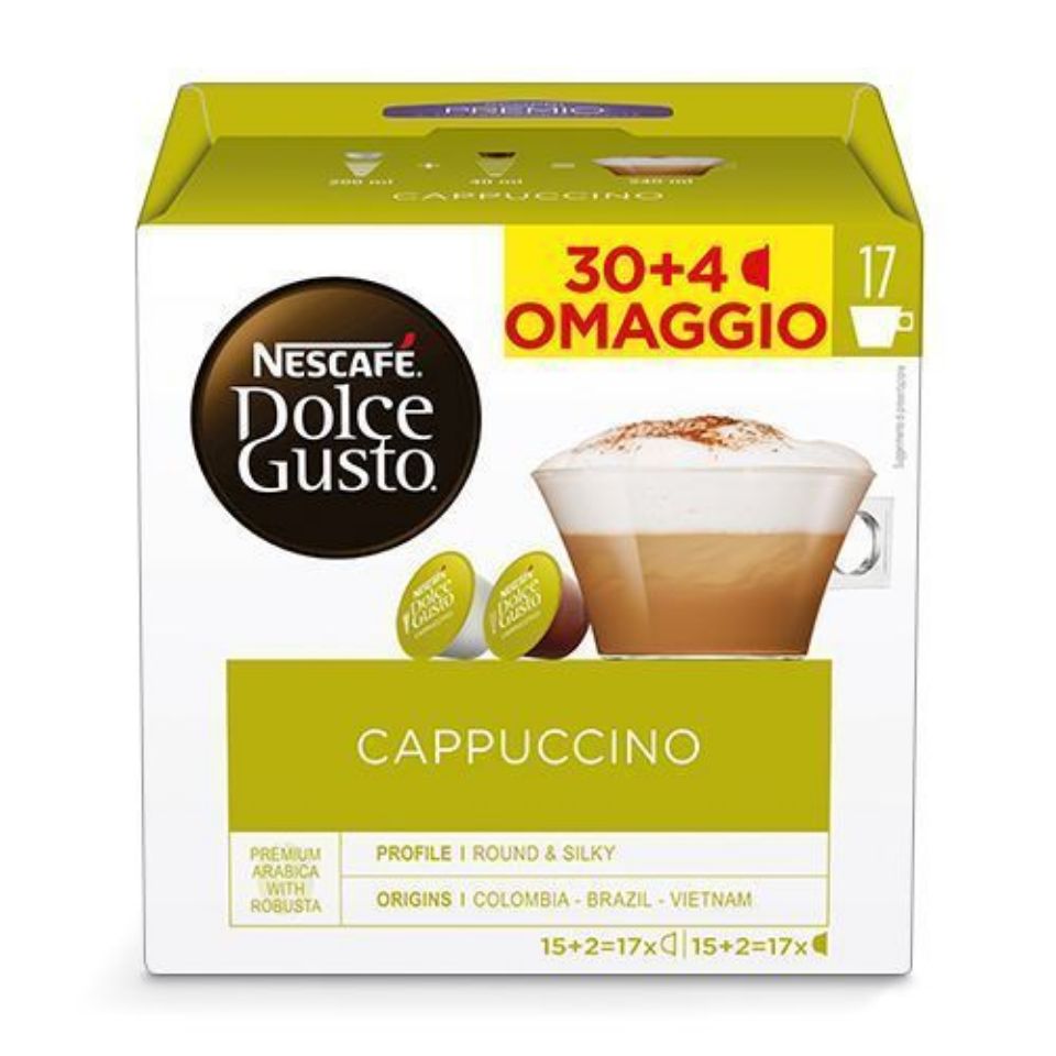 Picture of 204 Nescafé Dolce Gusto Cappuccino capsules with Free Shipping
