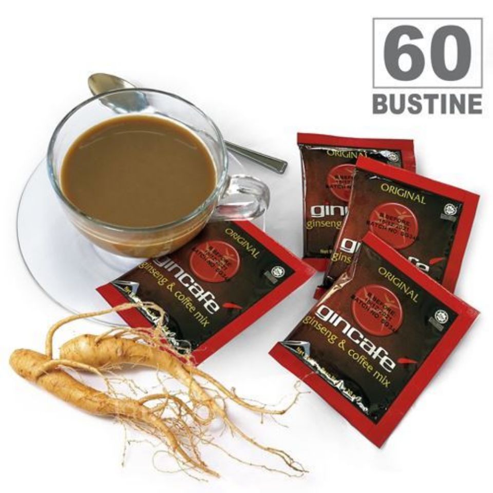 Picture of 60 coffee bags with soluble ginseng (powder preparation for 120 ginseng coffee cups)