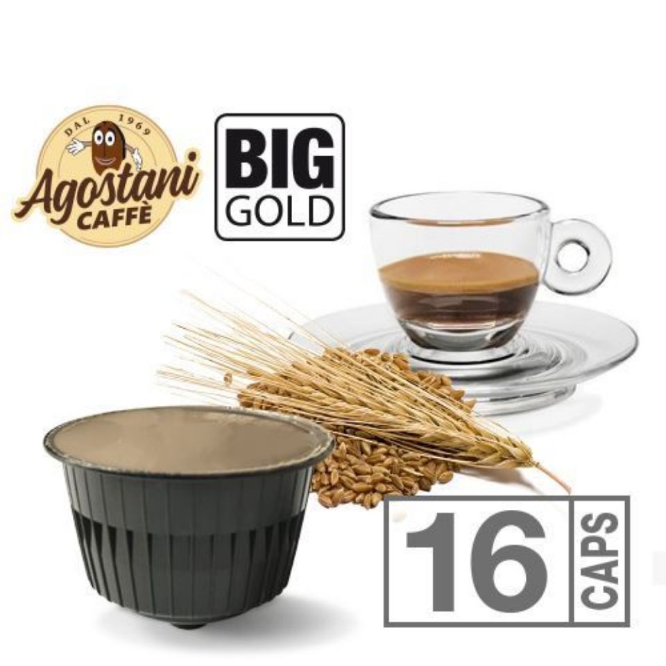 Picture of 16 Agostani BIG GOLD Barley capsules Compatible with Nescafé Dolce Gusto system