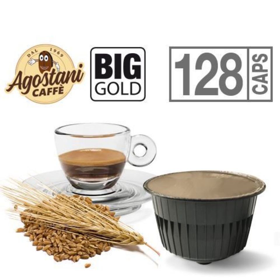 Picture of 128 Agostani Big Gold ORZO capsules Compatible Nescafé Dolce Gusto system (*Free Shipping)