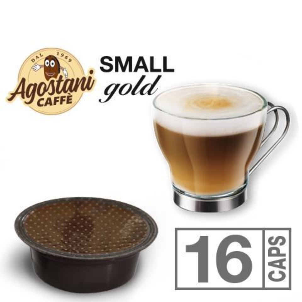 Picture of 16 capsule Cortado Agostani SMALL GOLD compatibili Lavazza a Modo Mio