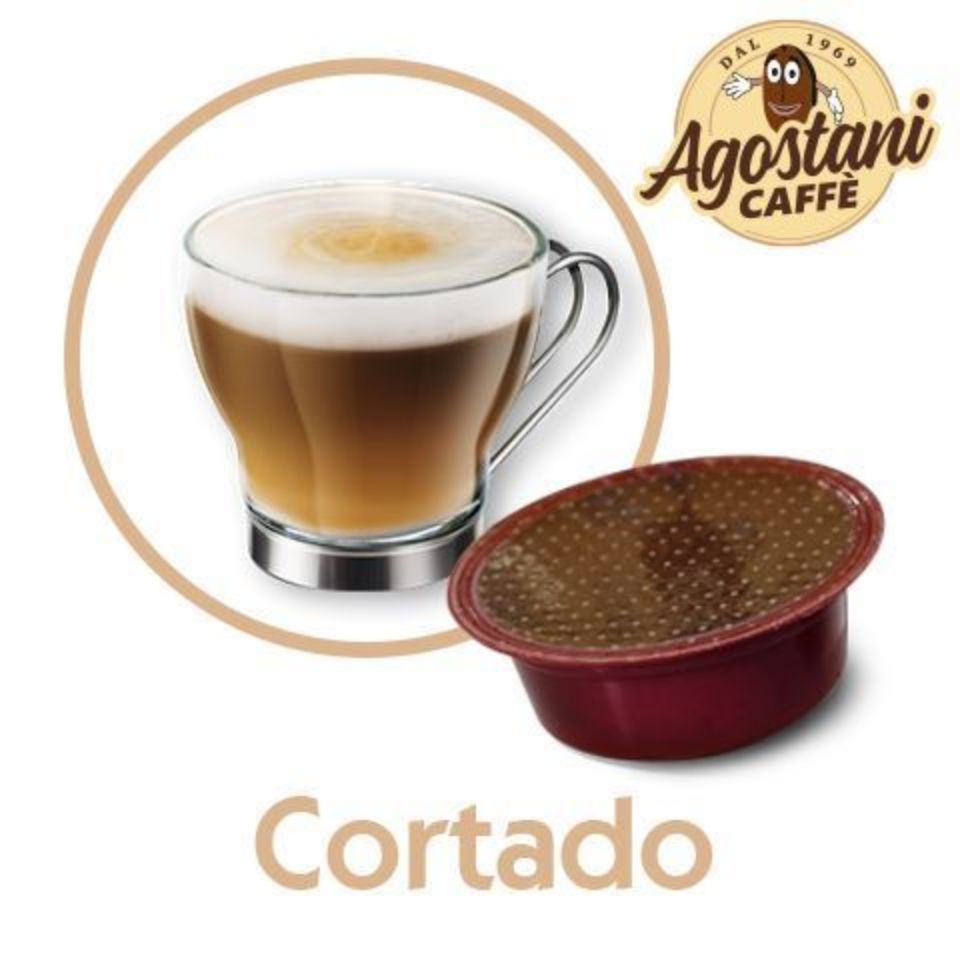 Picture of 16 capsule Cortado caffè macchiato Agostani SMALL compatibile Lavazza a Modo Mio