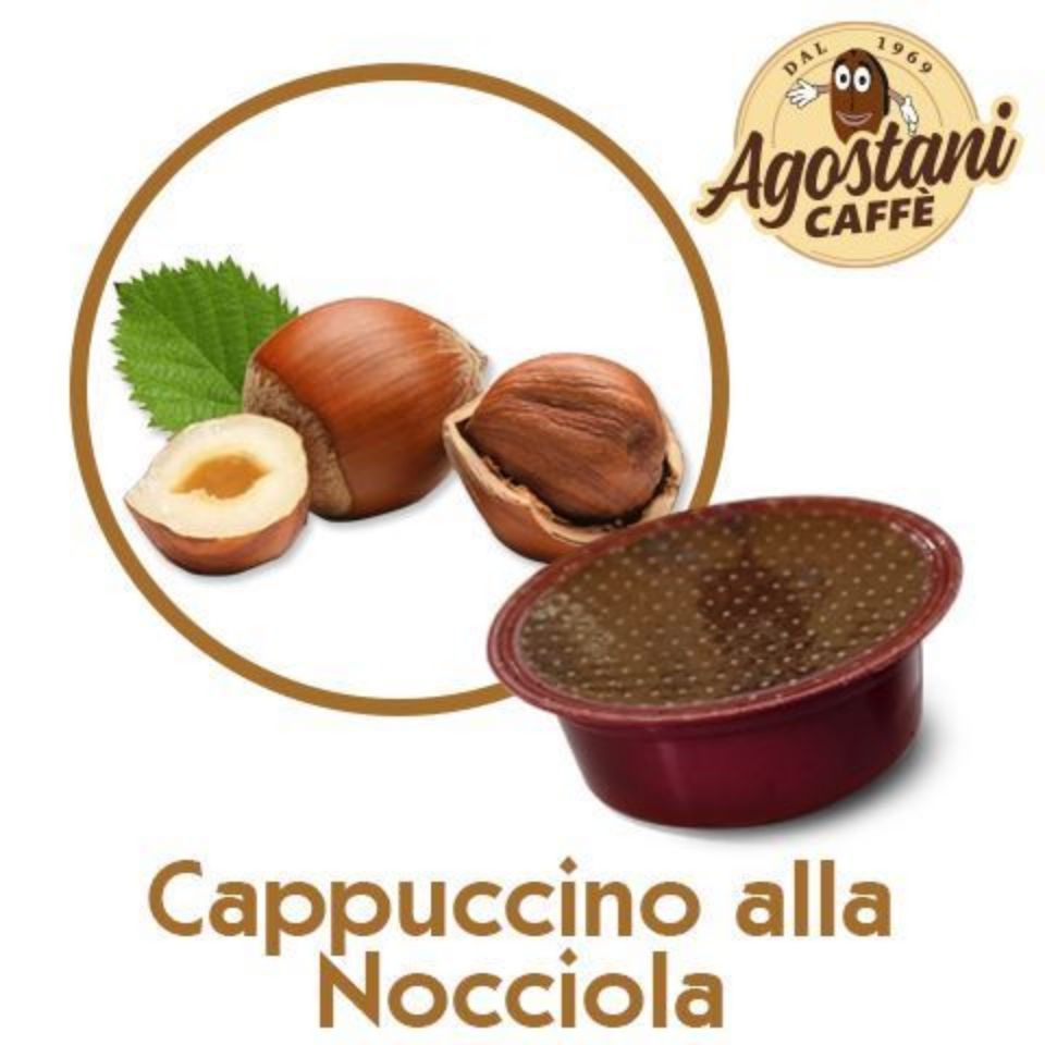 Picture of 16 capsule Cappuccino Aromatizzato alla Nocciola Agostani SMALL compatibile Lavazza a Modo Mio