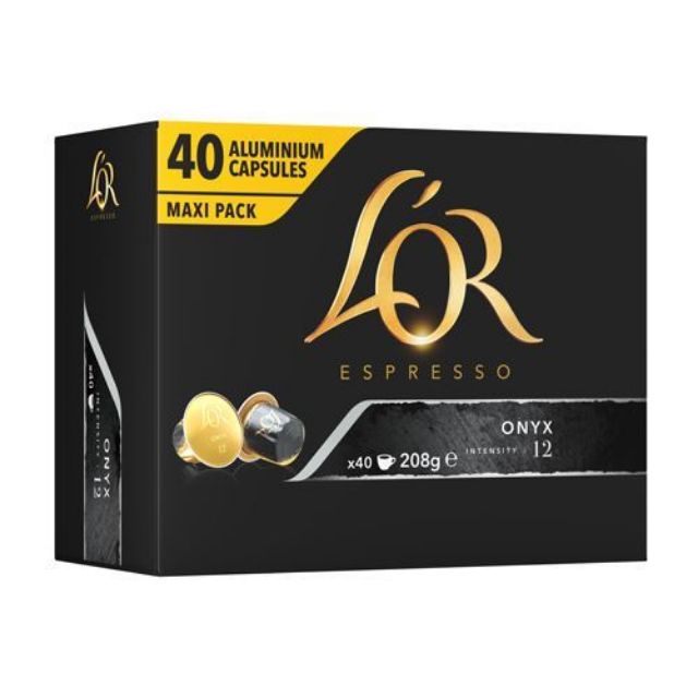 Show details for 200 L'OR Espresso ONYX coffee capsules compatible Nespresso 200 L'OR Espresso ONYX coffee capsules compatible Nespresso