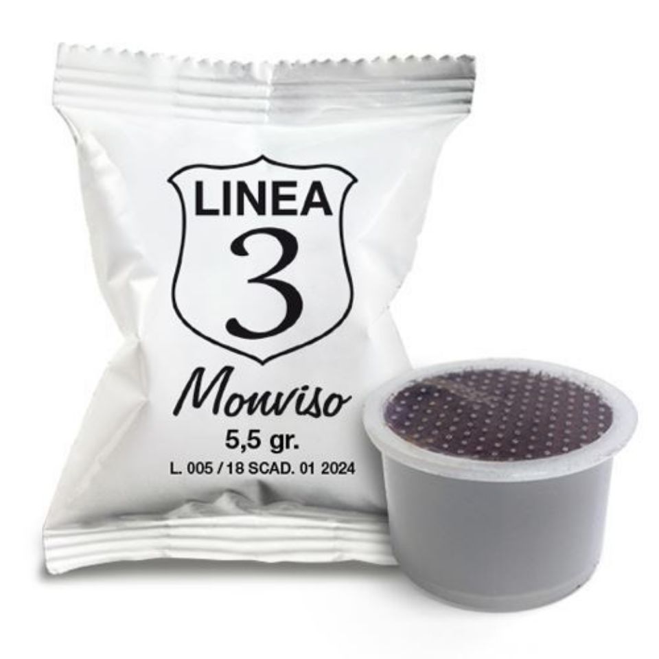 Picture of 50 Agostani MONVISO coffee capsules compatible with Mitaca MPS Illy and Che Amor di Caffè
