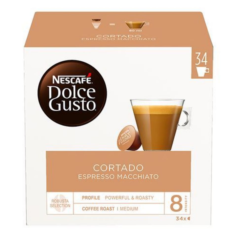 Picture of 102 Nescafé Dolce Gusto Cortado Espresso Macchiato capsules Picture of 102 Nescafé Dolce Gusto Cortado Espresso Macchiato capsules