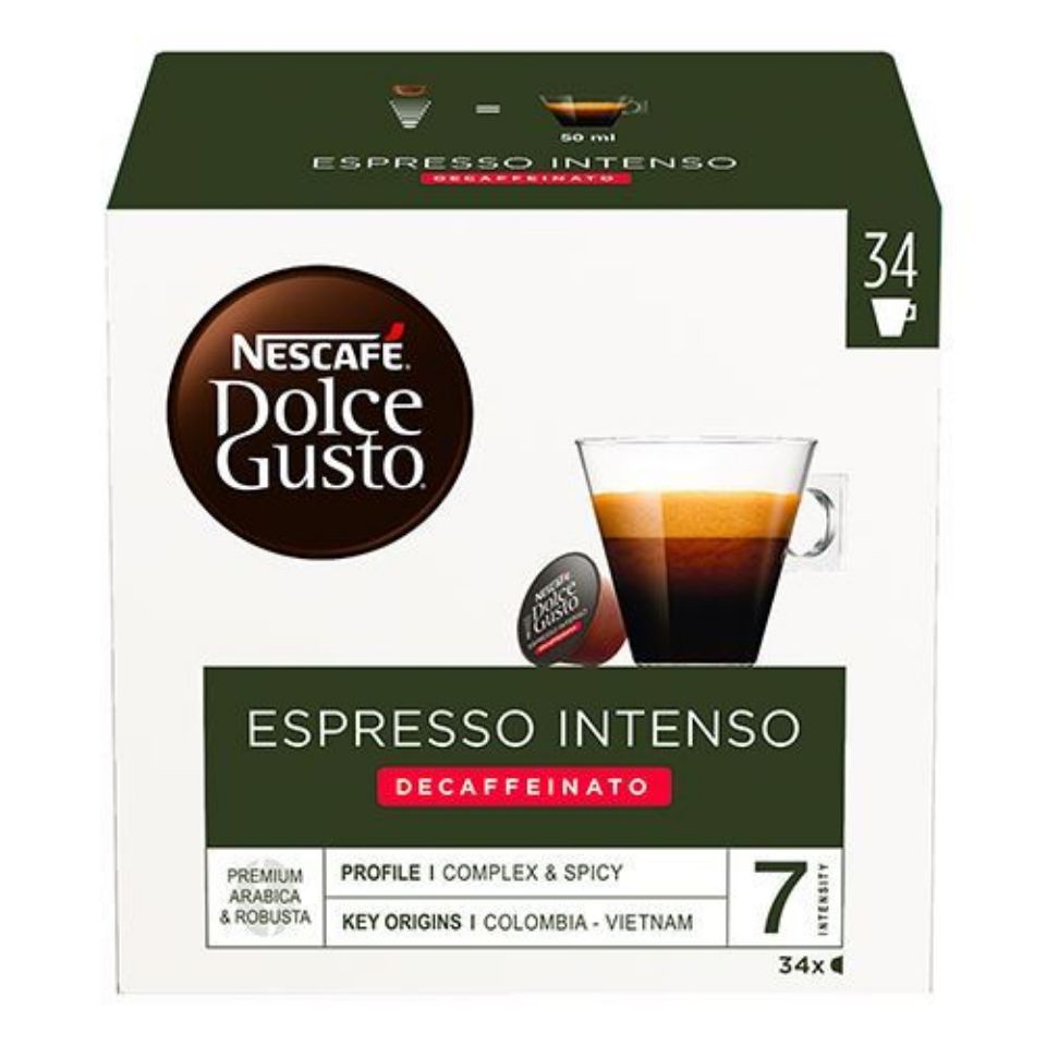 Picture of 102 Nescafé Dolce Gusto Decaf Espresso Intenso capsules Picture of 102 Nescafé Dolce Gusto Decaf Espresso Intenso capsules
