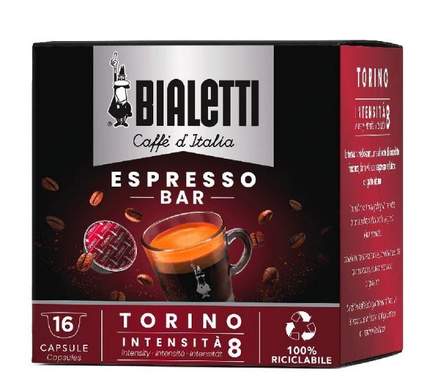 Show details for 128 aluminum capsules of Bialetti TORINO– I caffè d’Italia  128 aluminum capsules of Bialetti TORINO– I caffè d’Italia