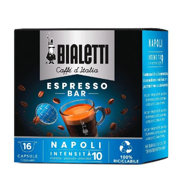 Bialetti Mokona, Espresso Coffee Machine, Open System for Ground, Capsules