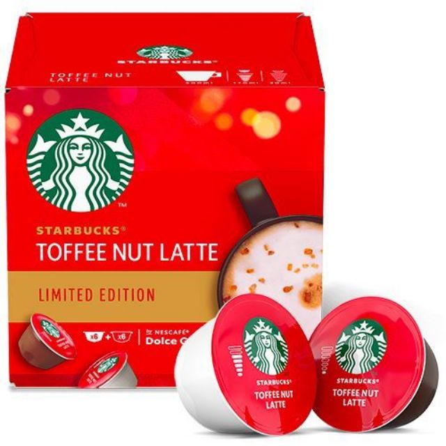 12 caps STARBUCKS Toffee Nut Latte by Nescafé Dolce Gusto