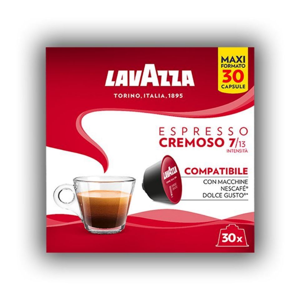 Picture of 30 Capsules Espresso CREMOSO Lavazza coffee compatible with Nescafé Dolce Gusto