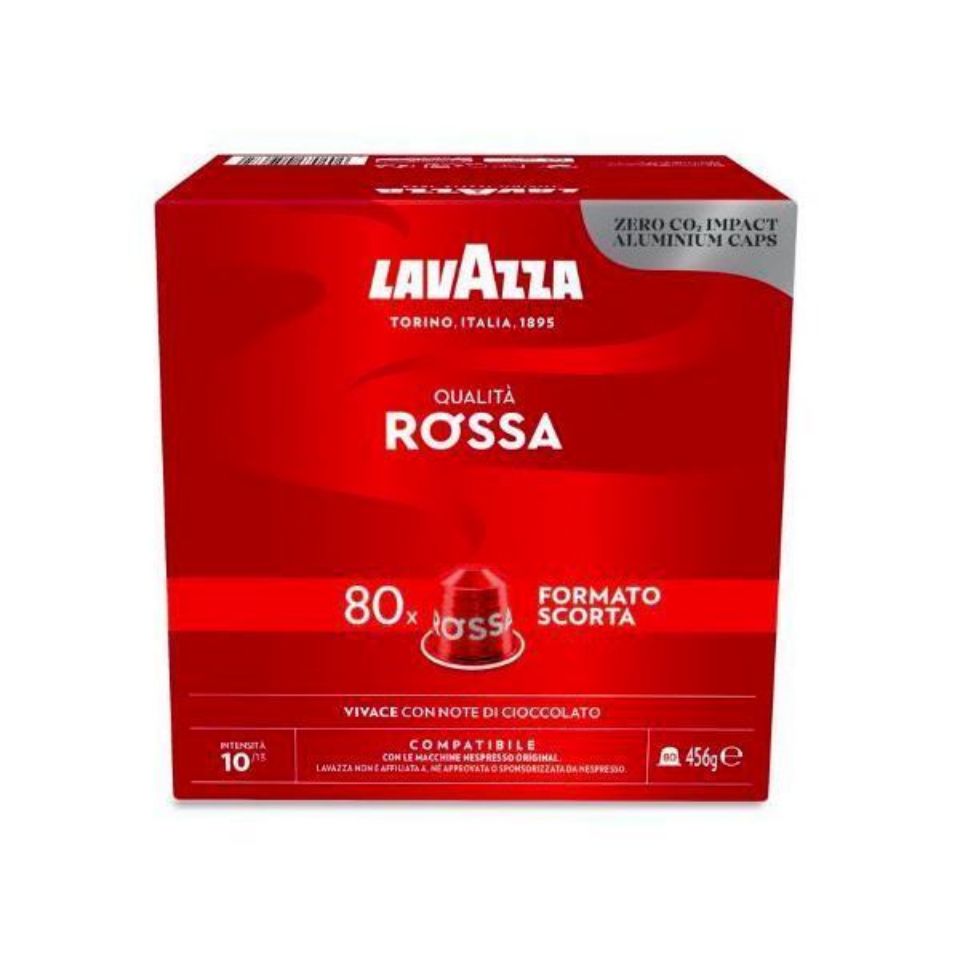 Picture of 80 aluminum caps of Nespresso compatible with  Lavazza Red Quality