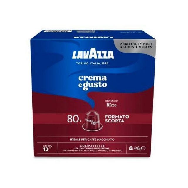 100 capsule caffè LAVAZZA ESPRESSO DECAFFEINATO RICCO compatibili