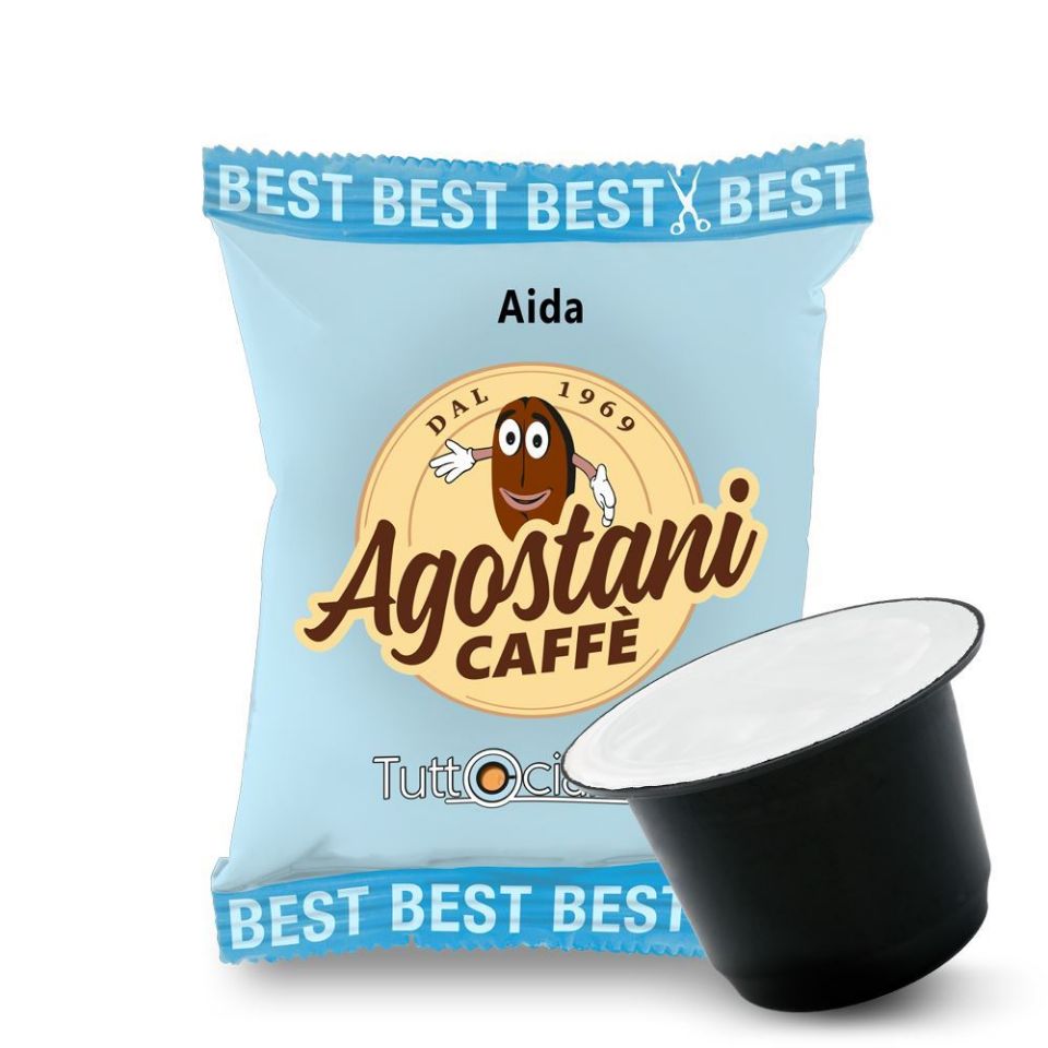 Picture of 100 Caps of Caffé Agostani Best AIDA compatible with Nespresso system
