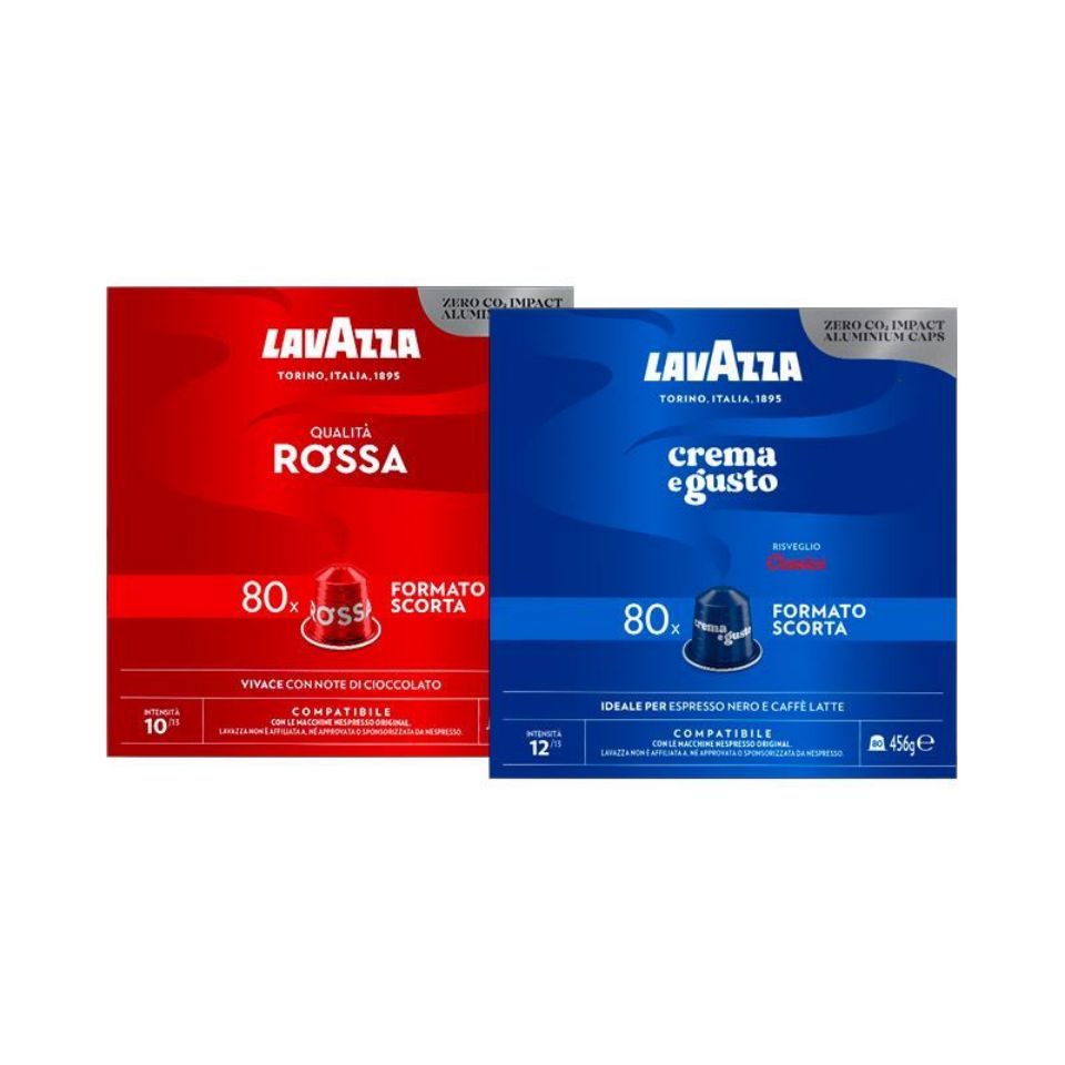 Offer: 160 Nespresso Compatible Lavazza Coffee Mixed aluminum capsules