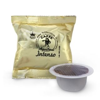 Show details for 100 Bialetti compatible capsules INTENSE blend KING Agostani line 100 Bialetti compatible capsules INTENSE blend KING Agostani line