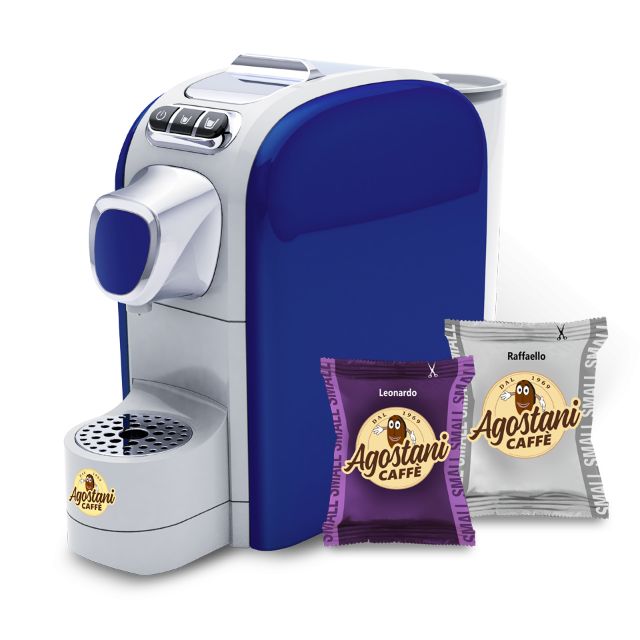 Show details for Special Offer: Agostani Small Cup Blue coffee machine + 200 Caffè Agostani Small Line capsules Special Offer: Agostani Small Cup Blue coffee machine + 200 Caffè Agostani Small Line capsules