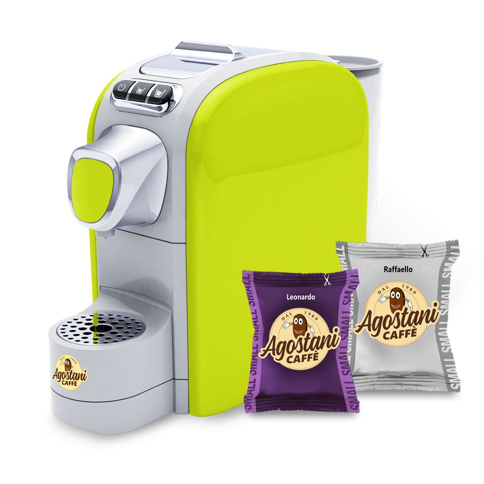 Picture of Special Offer: Agostani Small Cup Lime Coffee Machine + 200 Caffè Agostani Small Line capsules