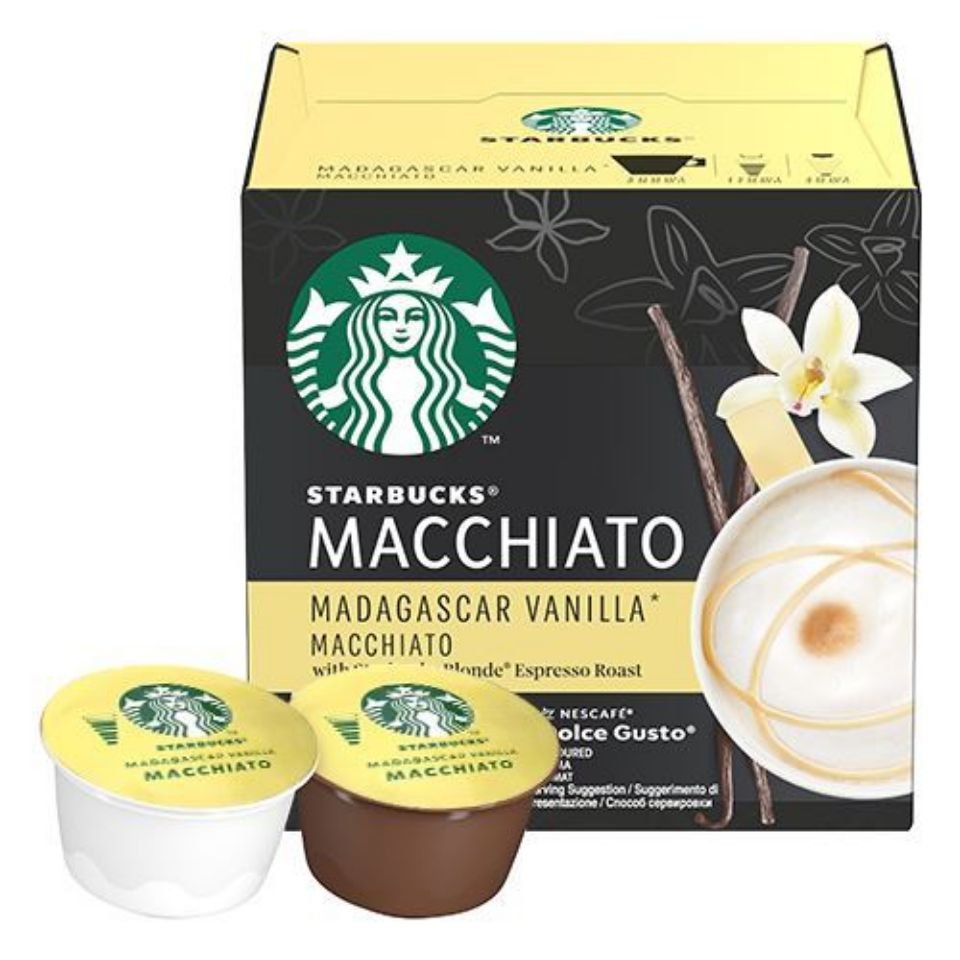 Picture of 12 STARBUCKS Vanilla Macchiato caps by Nescafé Dolce Gusto