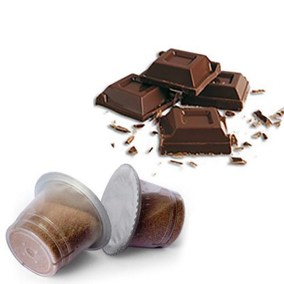 Picture of 60 capsules Agostani Best Silver Chocolate flavored drink compatible with Nespresso