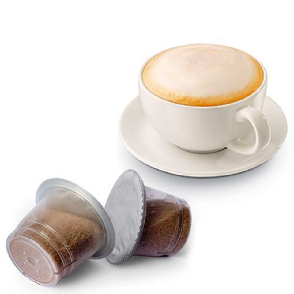 Picture of 10 caps of Agostani Best Silver Cappuccino compatible with Nespresso system