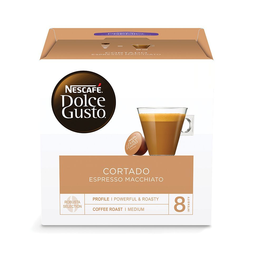 Picture of 90 Nescafé Dolce Gusto Cortado Espresso Macchiato capsules