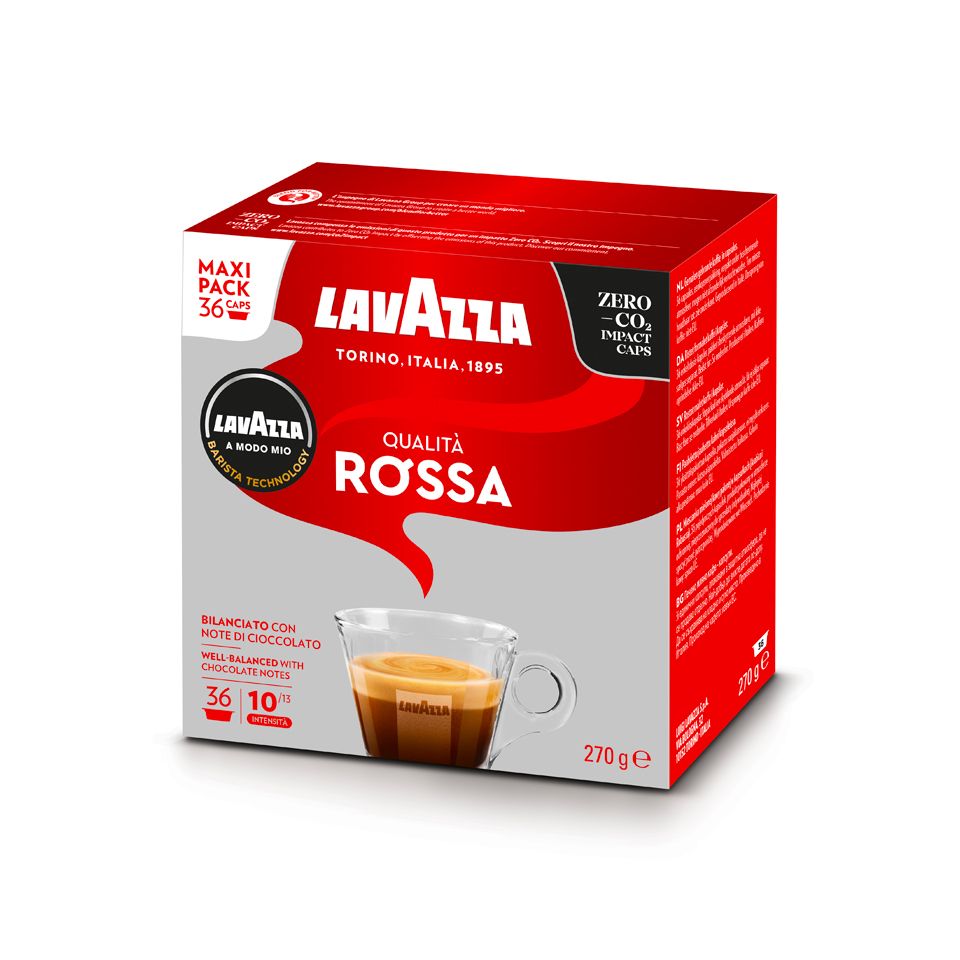Picture of 180 coffee capsules of Lavazza Qualità Rossa A Modo Mio line