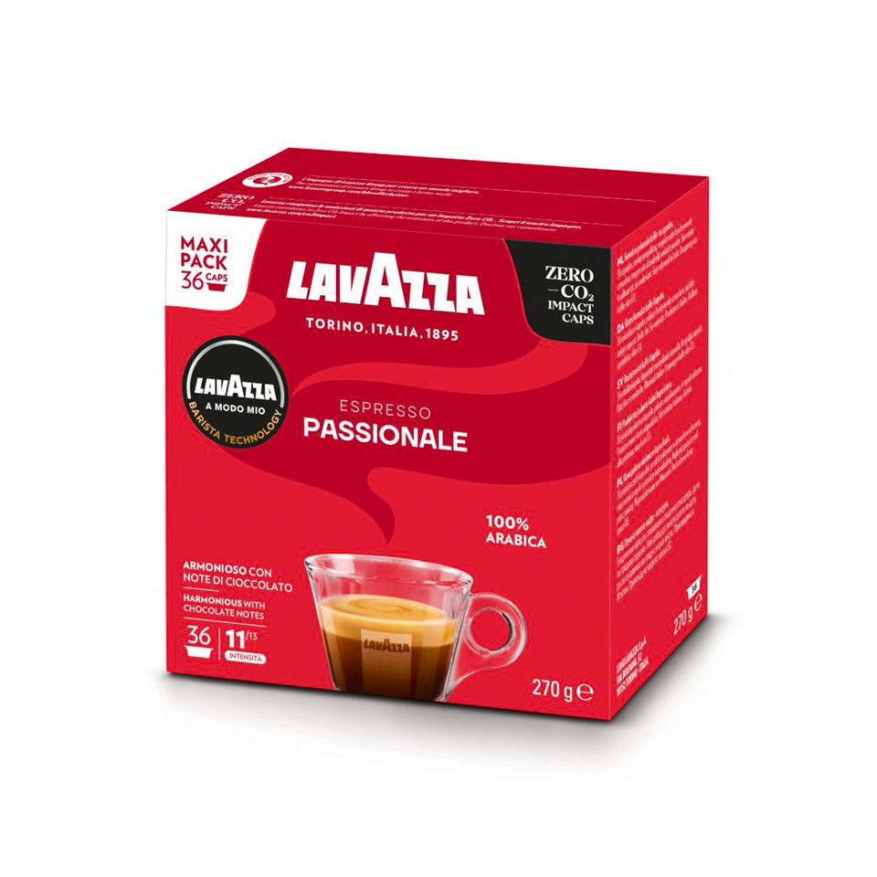 Picture of 180 coffee capsules of Lavazza Passionale A Modo Mio line