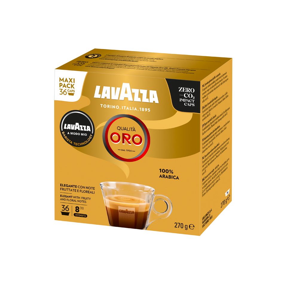 Picture of 180 coffee capsules of Lavazza Qualità Oro A Modo Mio line