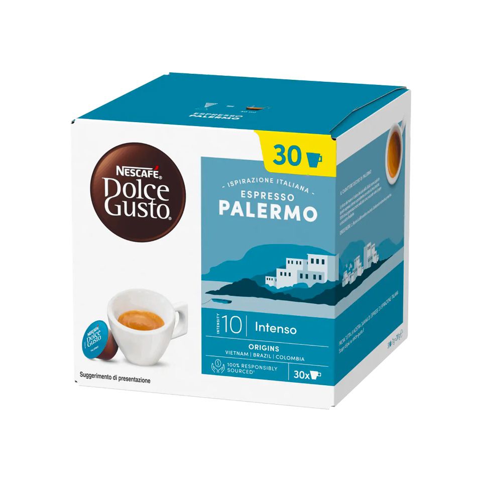 Café capsules Espresso Palermo n°10, Nescafé Dolce Gusto (x 16