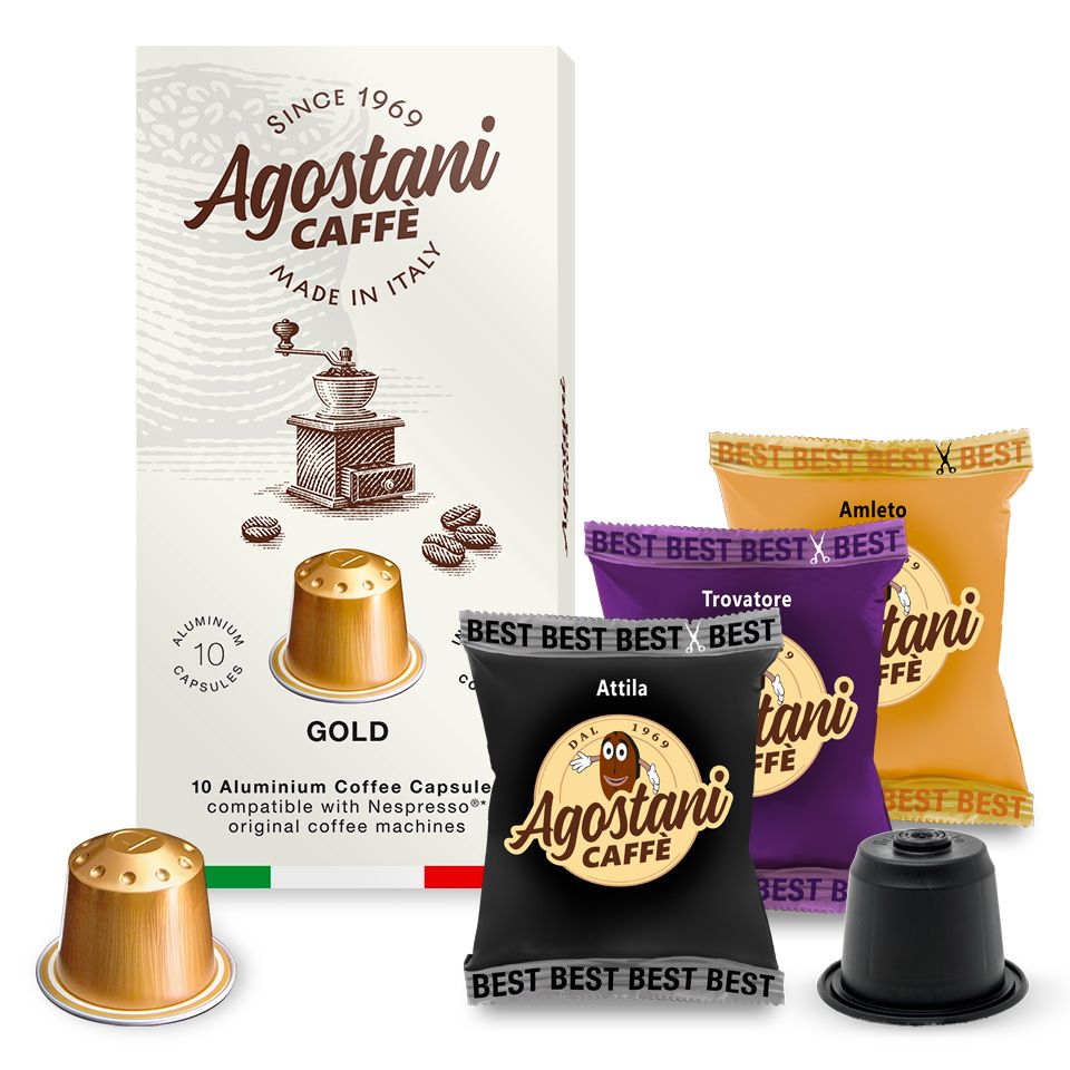 Picture of SPECIAL OFFER: 180 Caffè Agostani BEST mixed capsules compatible Nespresso - * Free Shipping
