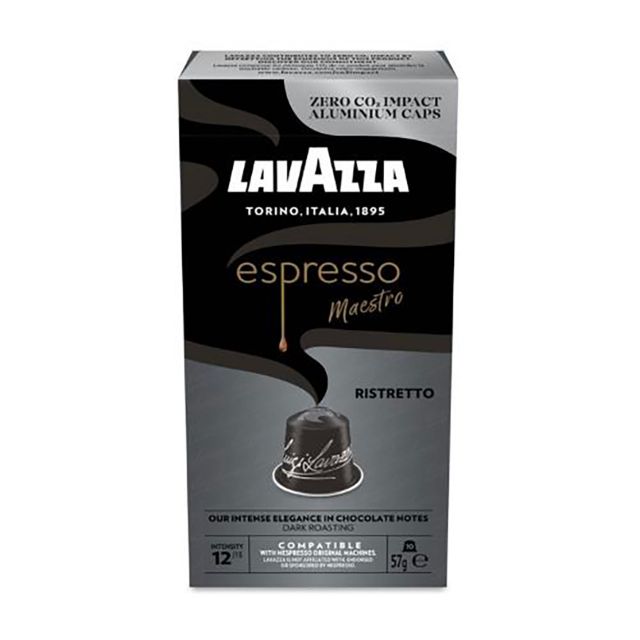 Show details for 100 aluminum caps of Lavazza compatible with Nespresso - Espresso Maestro Ristretto 100 aluminum caps of Lavazza compatible with Nespresso - Espresso Maestro Ristretto